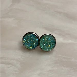 Druzzy post earrings